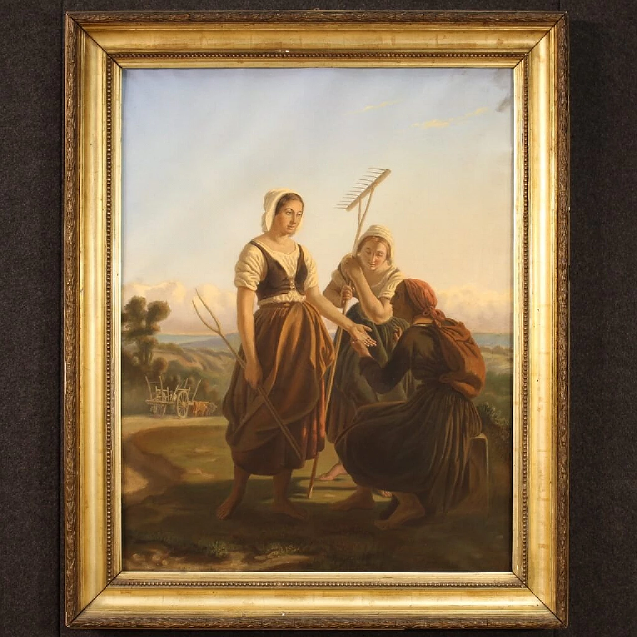 Lettura della mano, pastello su carta, fine '800 6