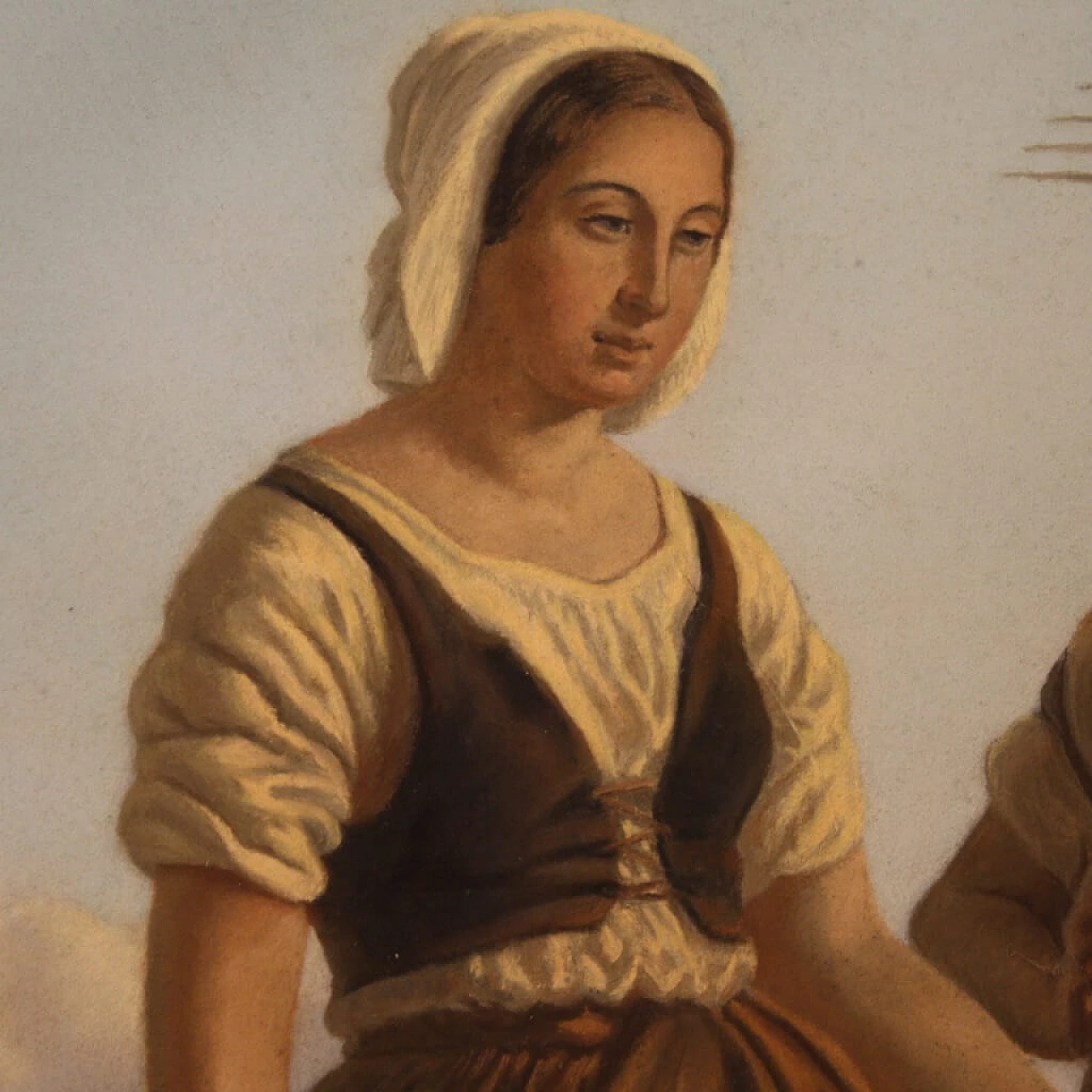 Lettura della mano, pastello su carta, fine '800 10