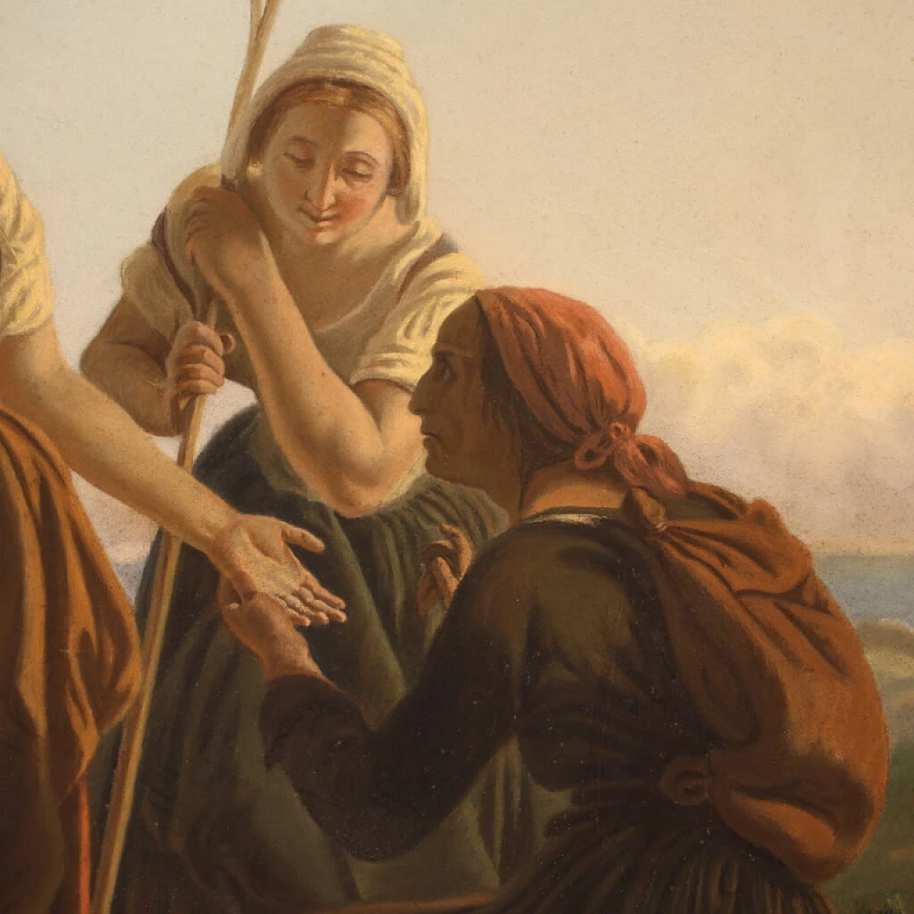 Lettura della mano, pastello su carta, fine '800 11