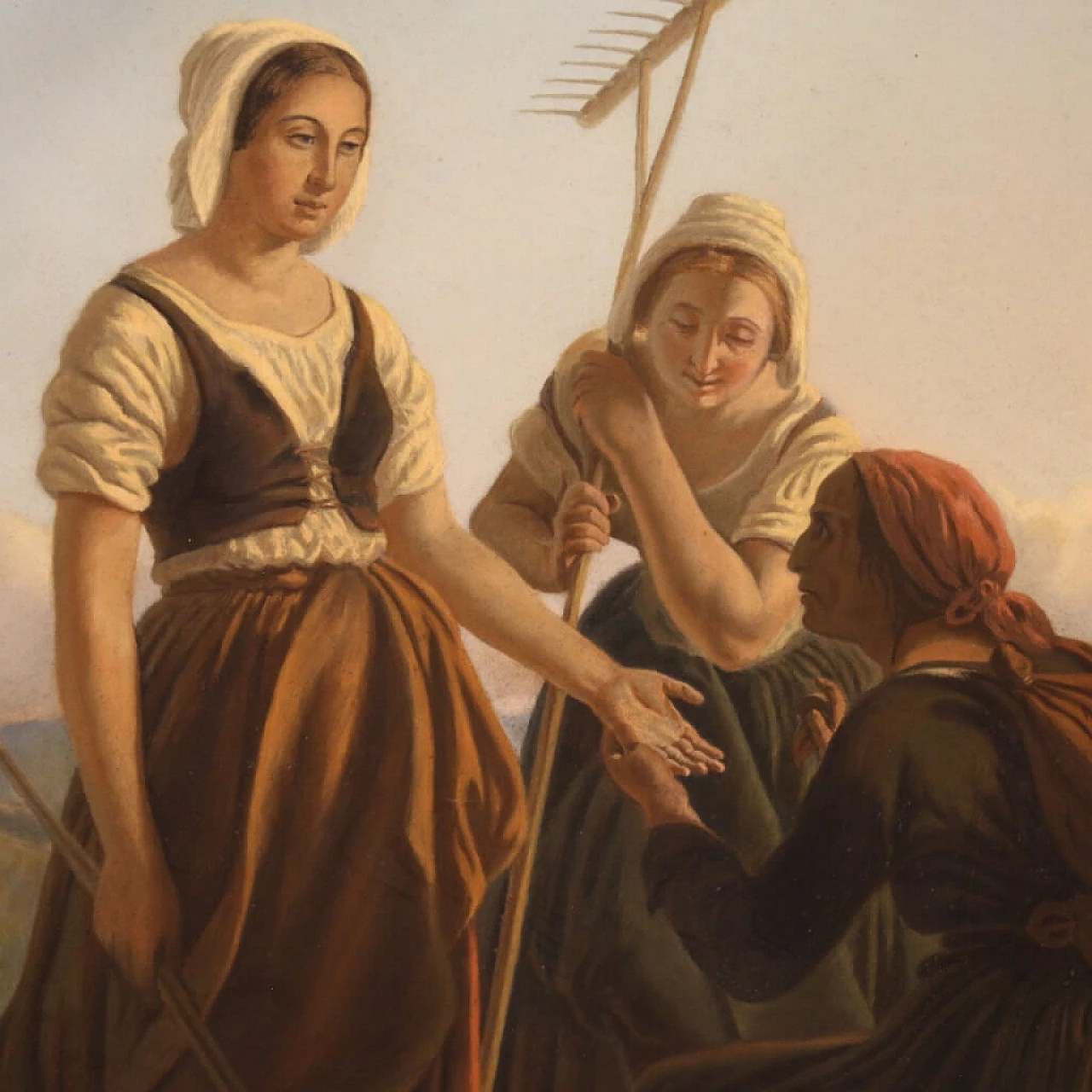 Lettura della mano, pastello su carta, fine '800 12