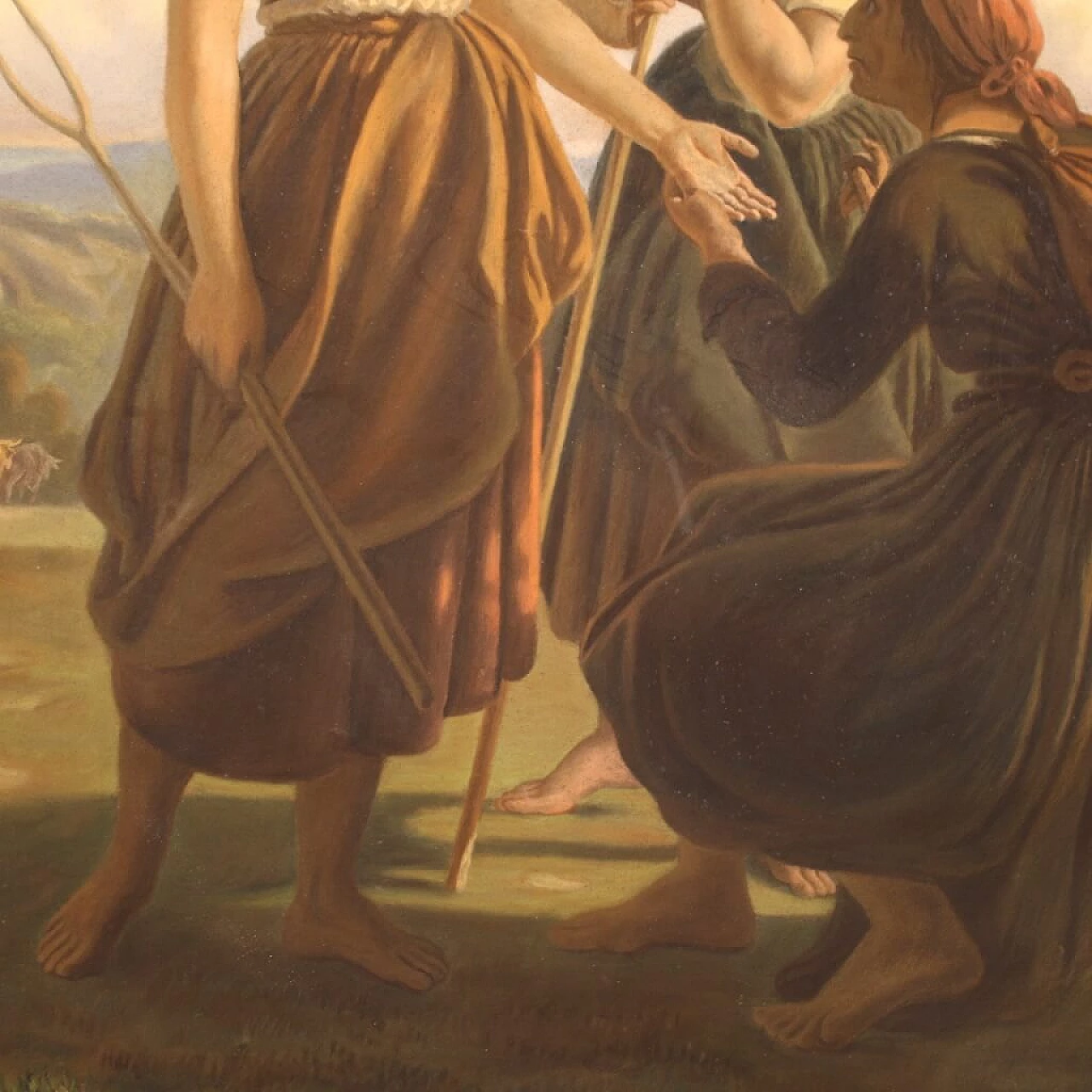 Lettura della mano, pastello su carta, fine '800 13