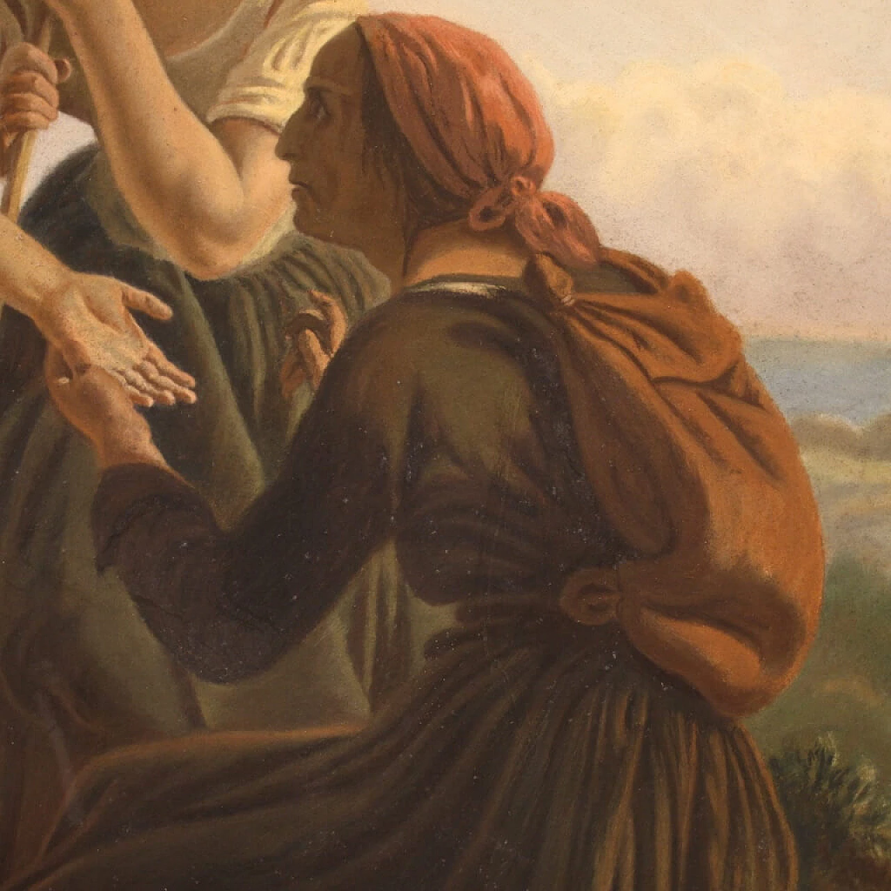 Lettura della mano, pastello su carta, fine '800 14