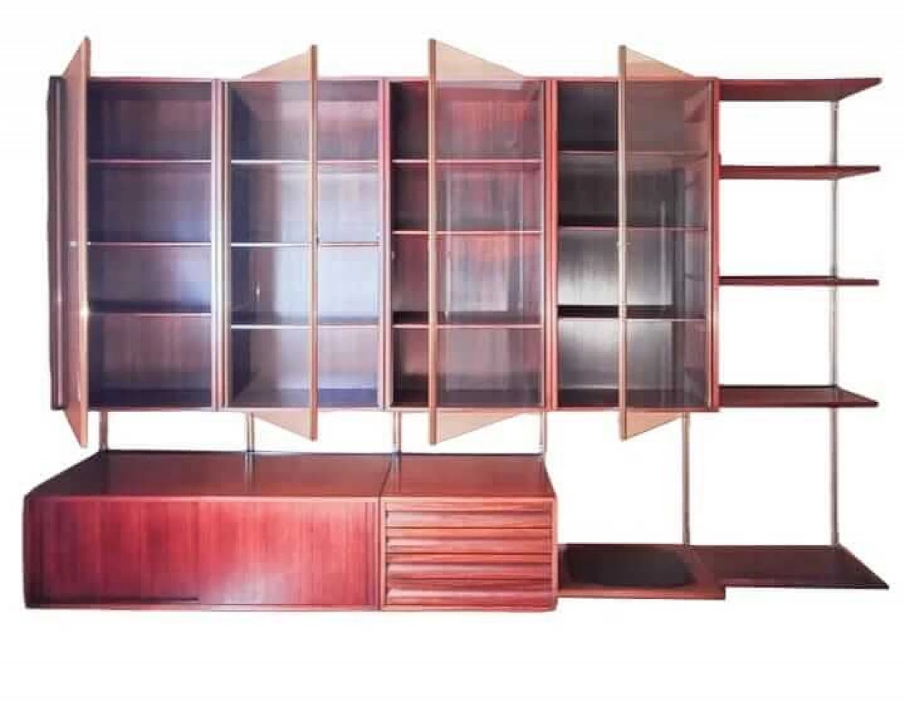 Libreria modulare E22 di Osvaldo Borsani per Tecno, anni '50 12