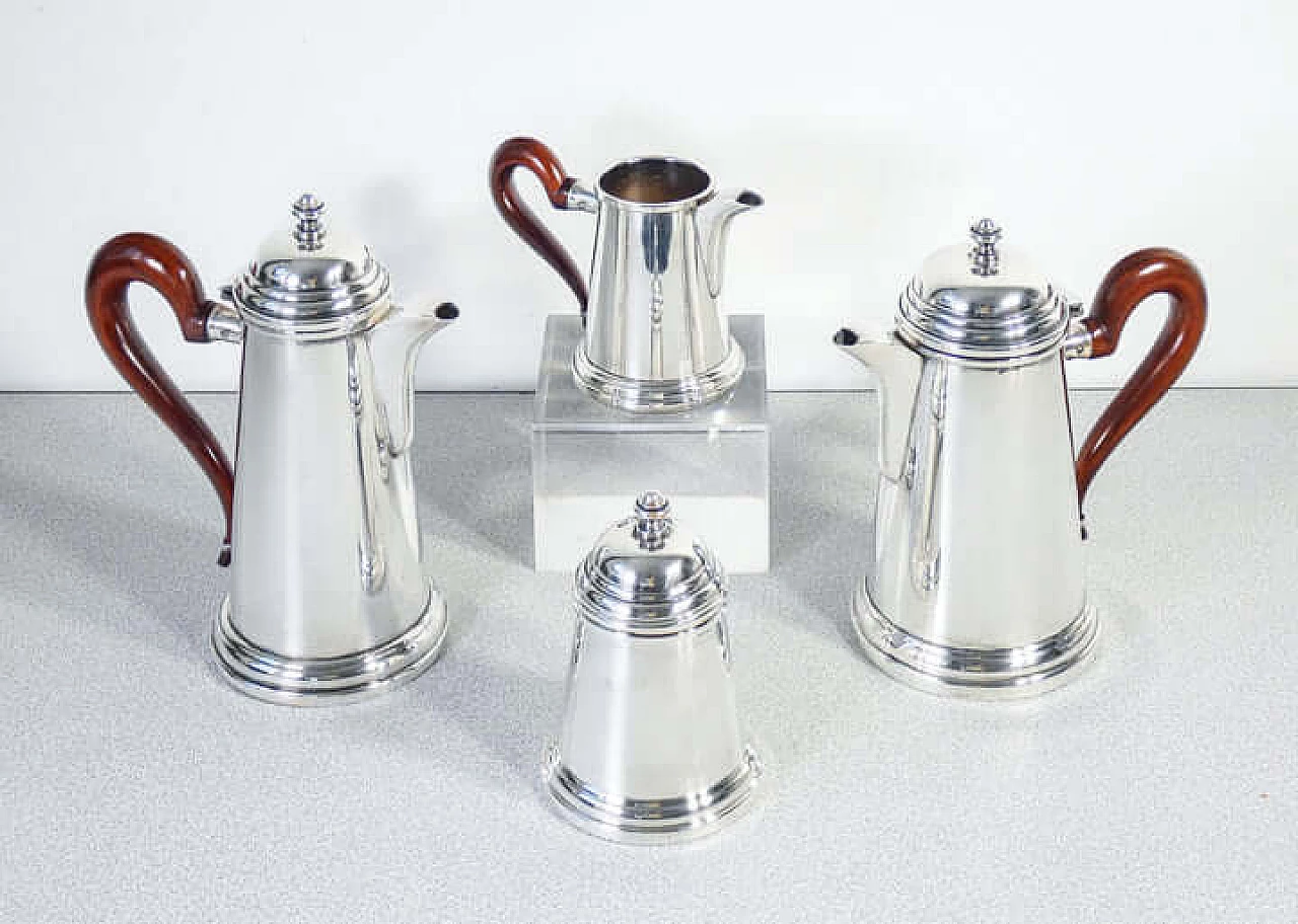 Servizio da tè e caffè in argento di F.lli Calegaro, anni '70 1