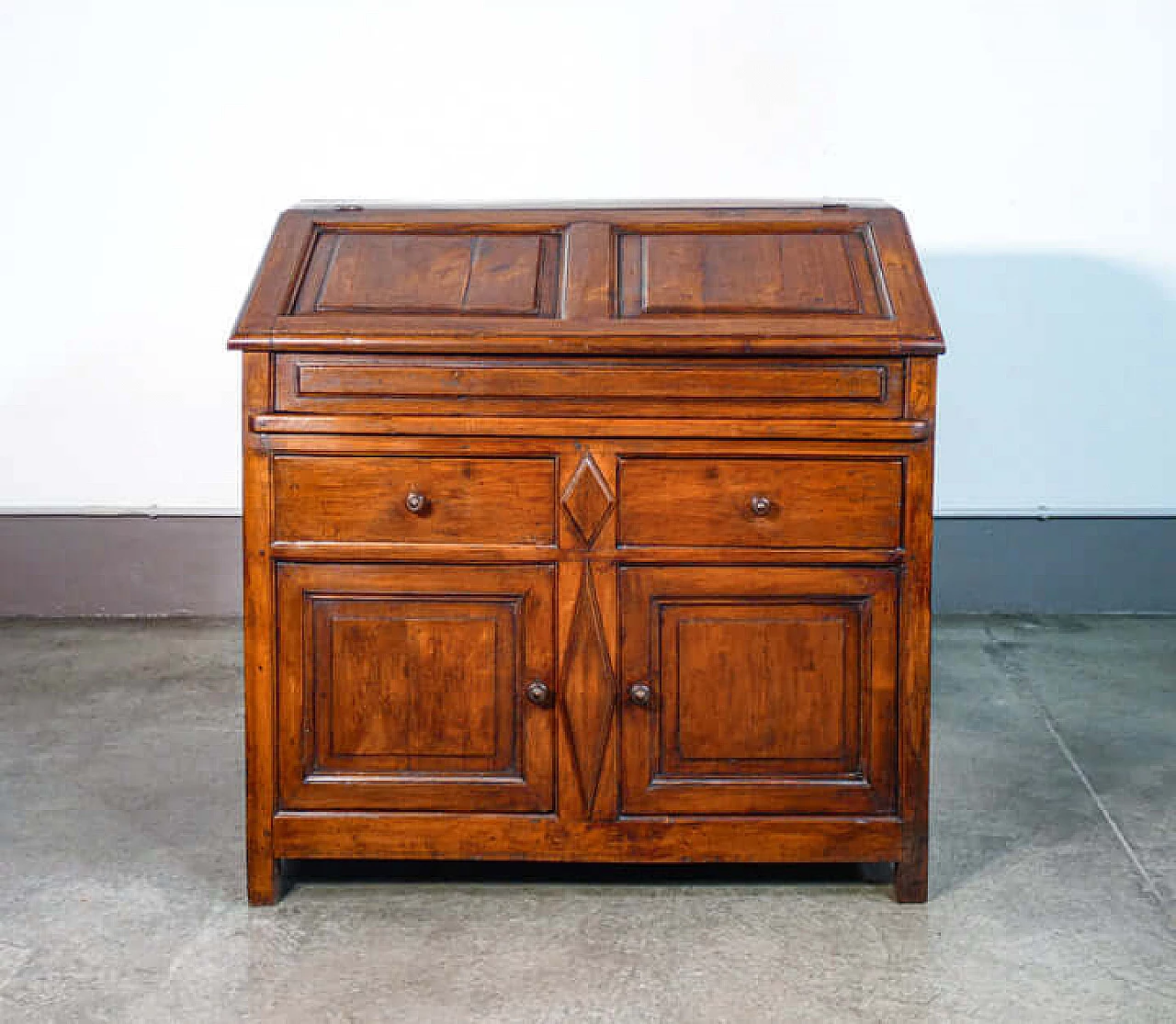 Solid walnut sideboard with flap, 19th century 3