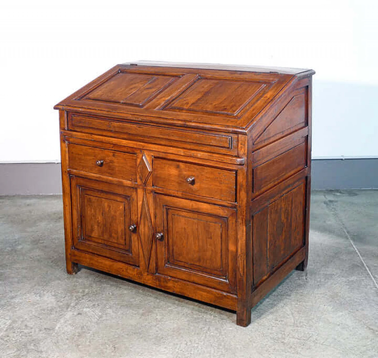 Solid walnut sideboard with flap, 19th century 4