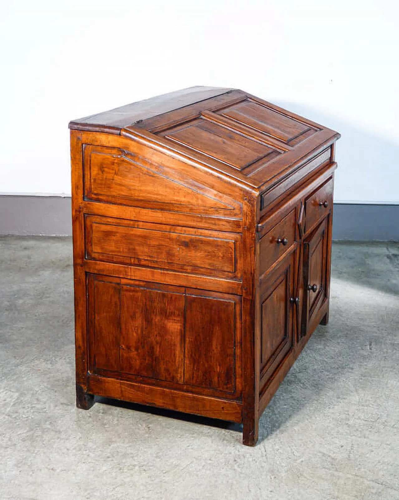 Solid walnut sideboard with flap, 19th century 7