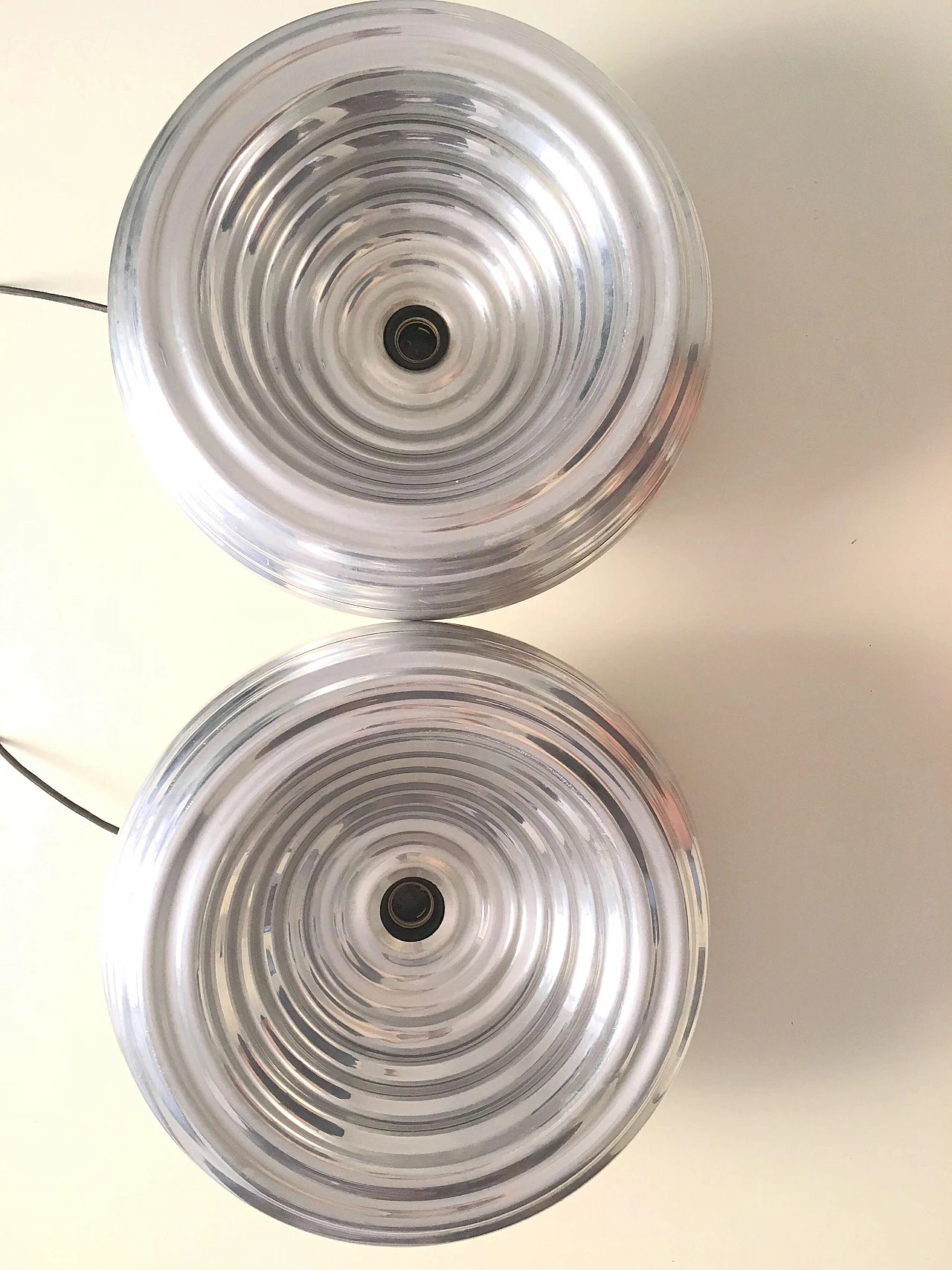 Pair of hanging lamps by Achille Castiglioni for Hille, 1960s 2