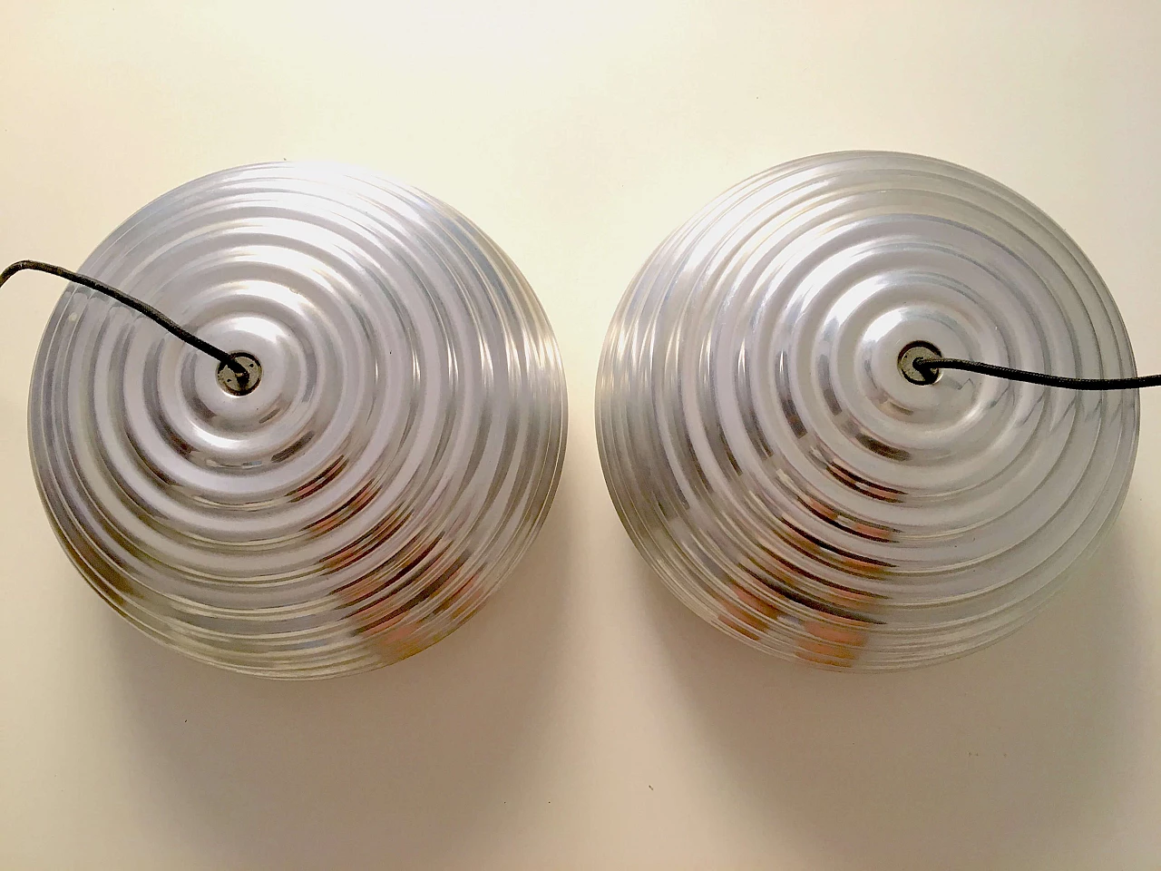 Pair of hanging lamps by Achille Castiglioni for Hille, 1960s 3
