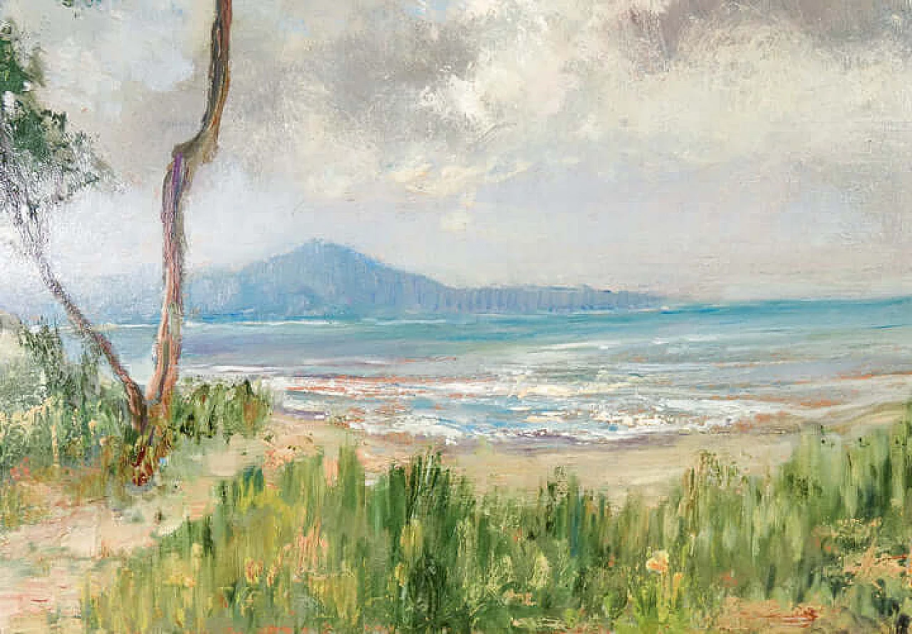 Pier Antonio Gariazzo, landscape, oil painting on panel, 1962 5