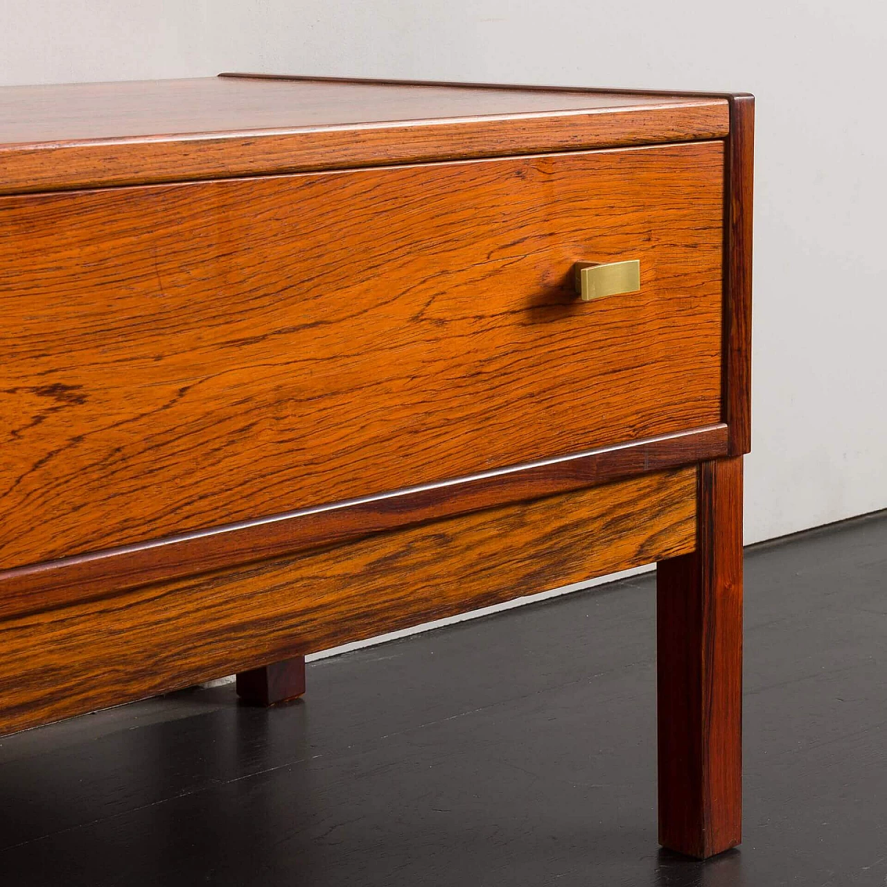 Danish rosewood mirror and console, 1960s 13