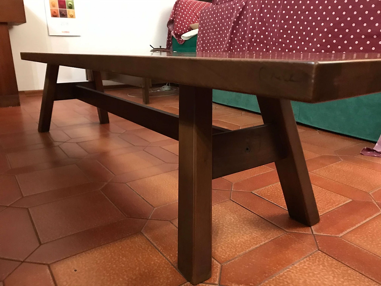 6 Sedie, tavolo, panca e madia Torbecchia di Giovanni Michelucci per Poltronova, anni '60 15