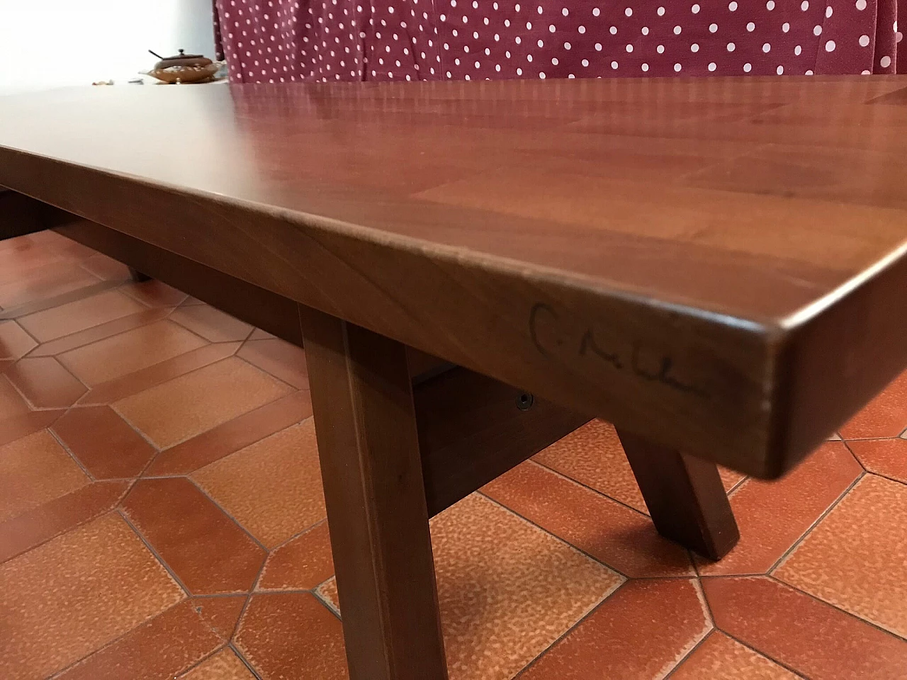 6 Sedie, tavolo, panca e madia Torbecchia di Giovanni Michelucci per Poltronova, anni '60 18