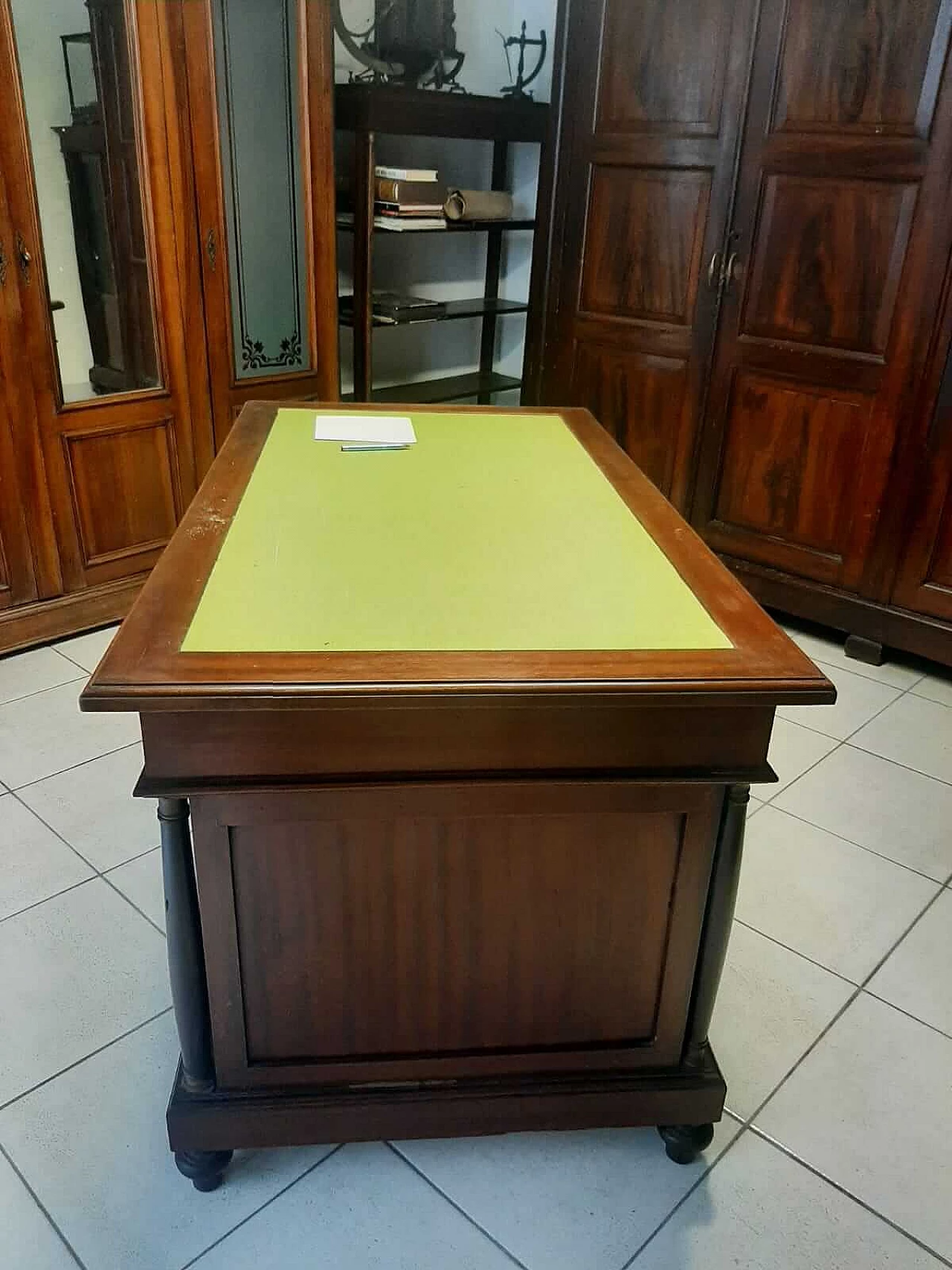 Scrivania stile Impero in noce, anni '20 2