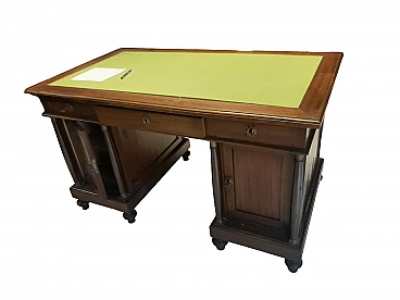 Empire style walnut desk, 1920s