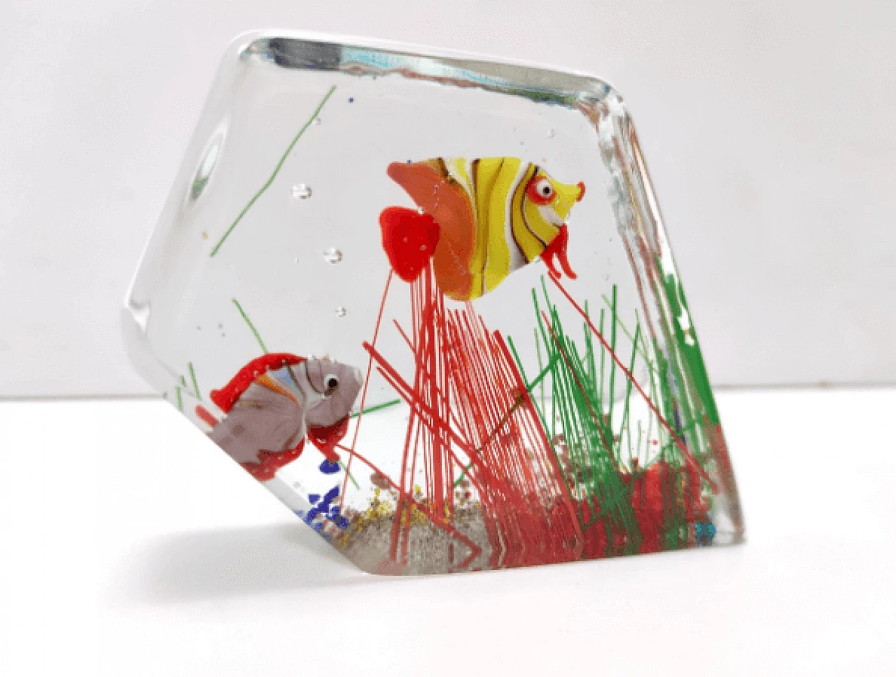Murano glass aquarium sculpture by Gino Cenedese, 1970s 4
