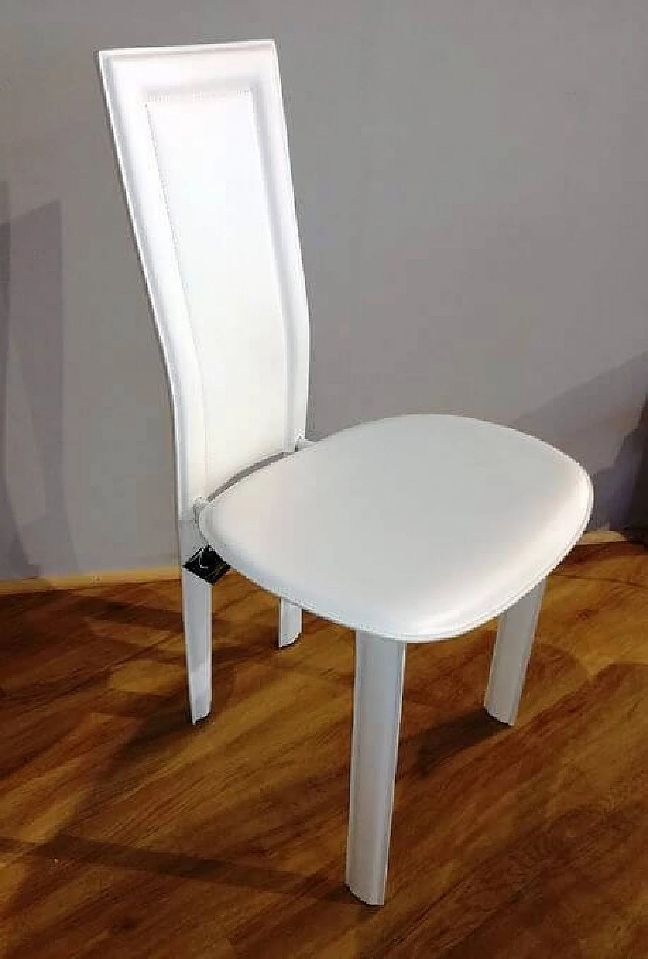 White leather chair, 2000s 1