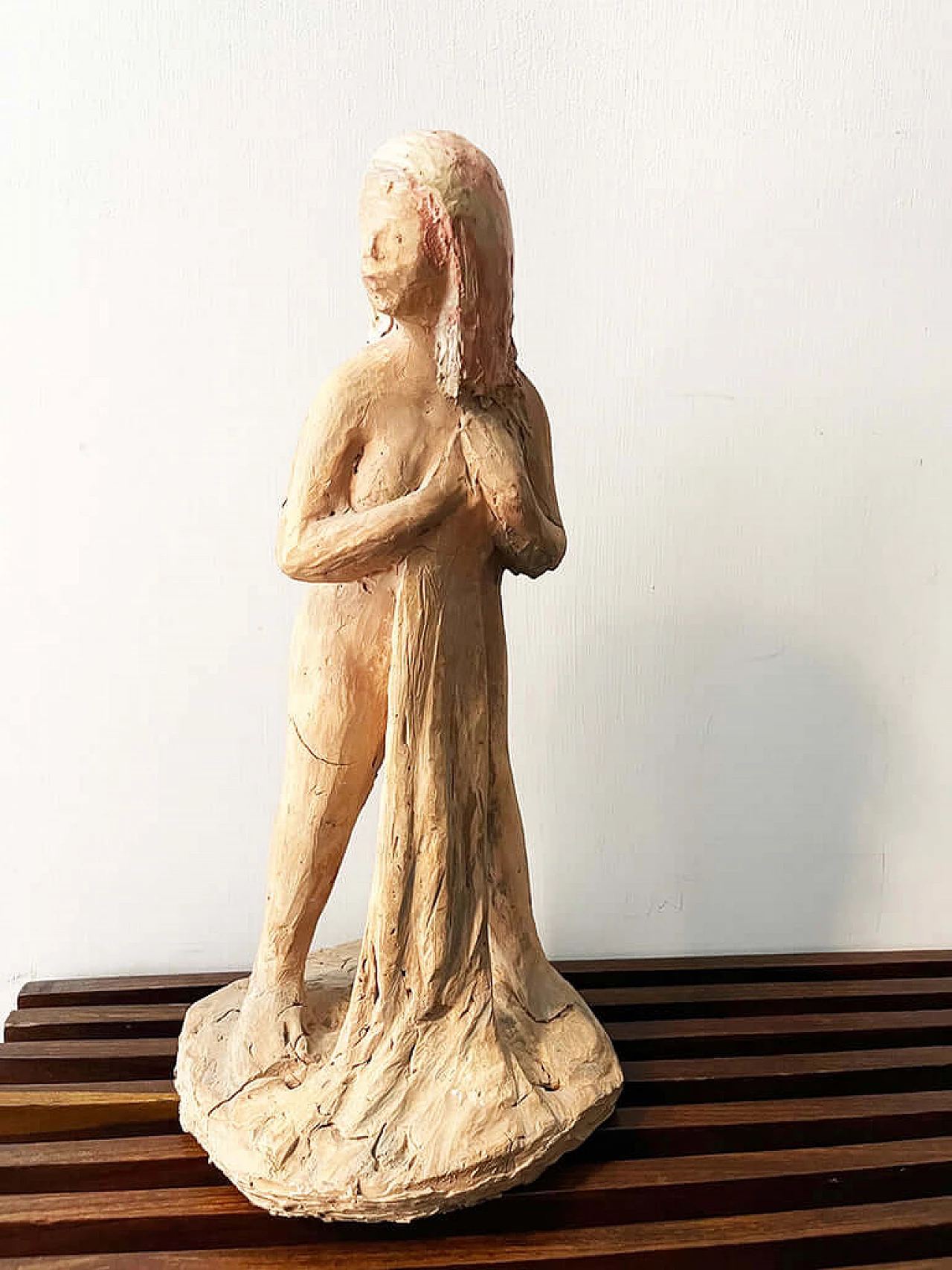 Terracotta female nude sculpture, early 20th century 1