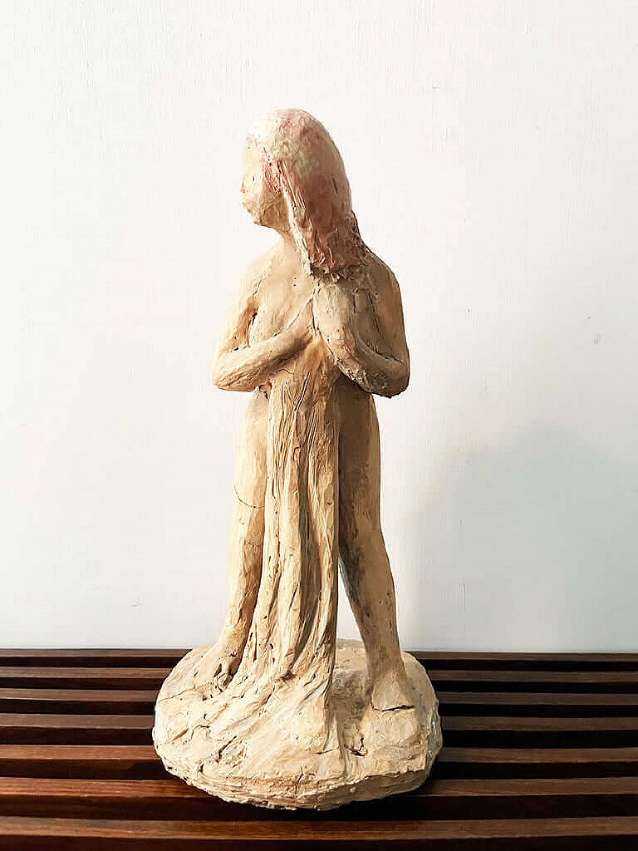 Terracotta female nude sculpture, early 20th century 2