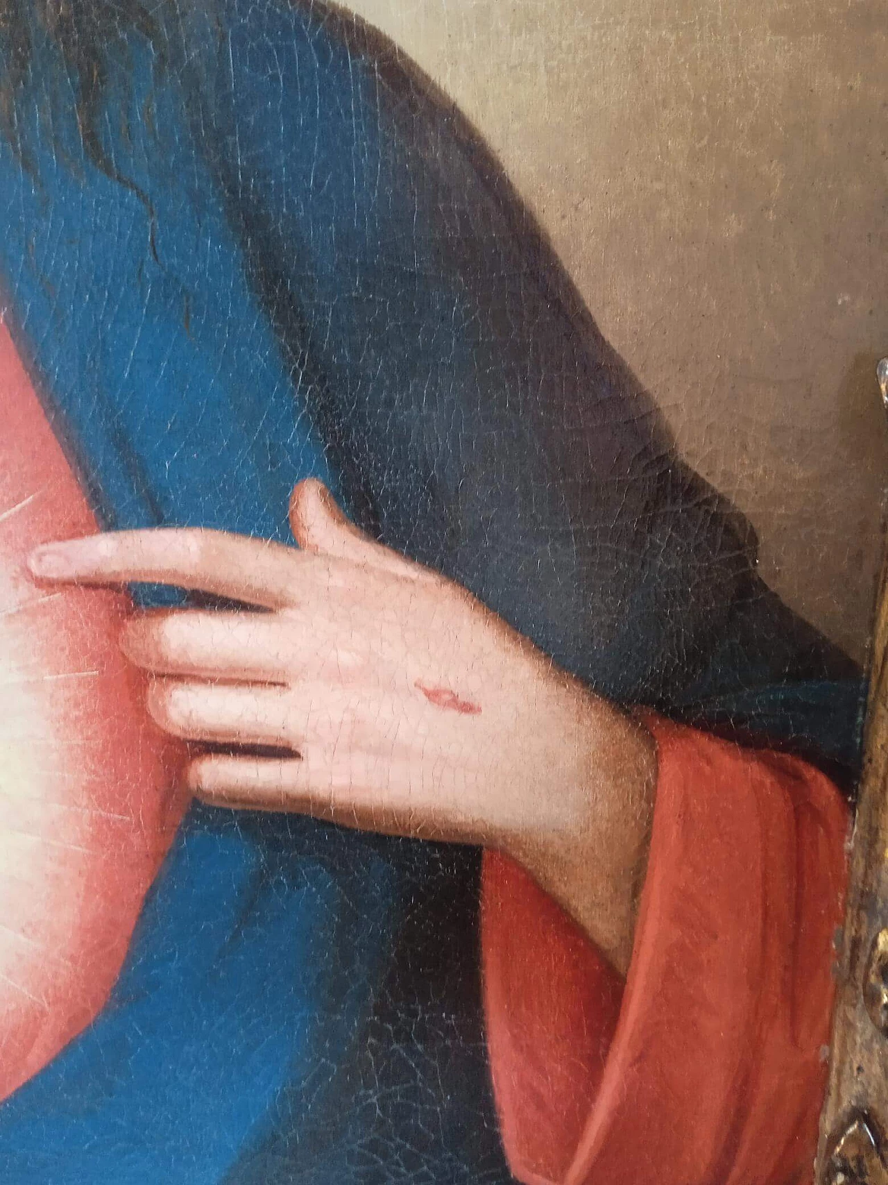 Ritratto di Cristo, dipinto a olio su tela attribuito a Sassoferrato, seconda metà del '600 3