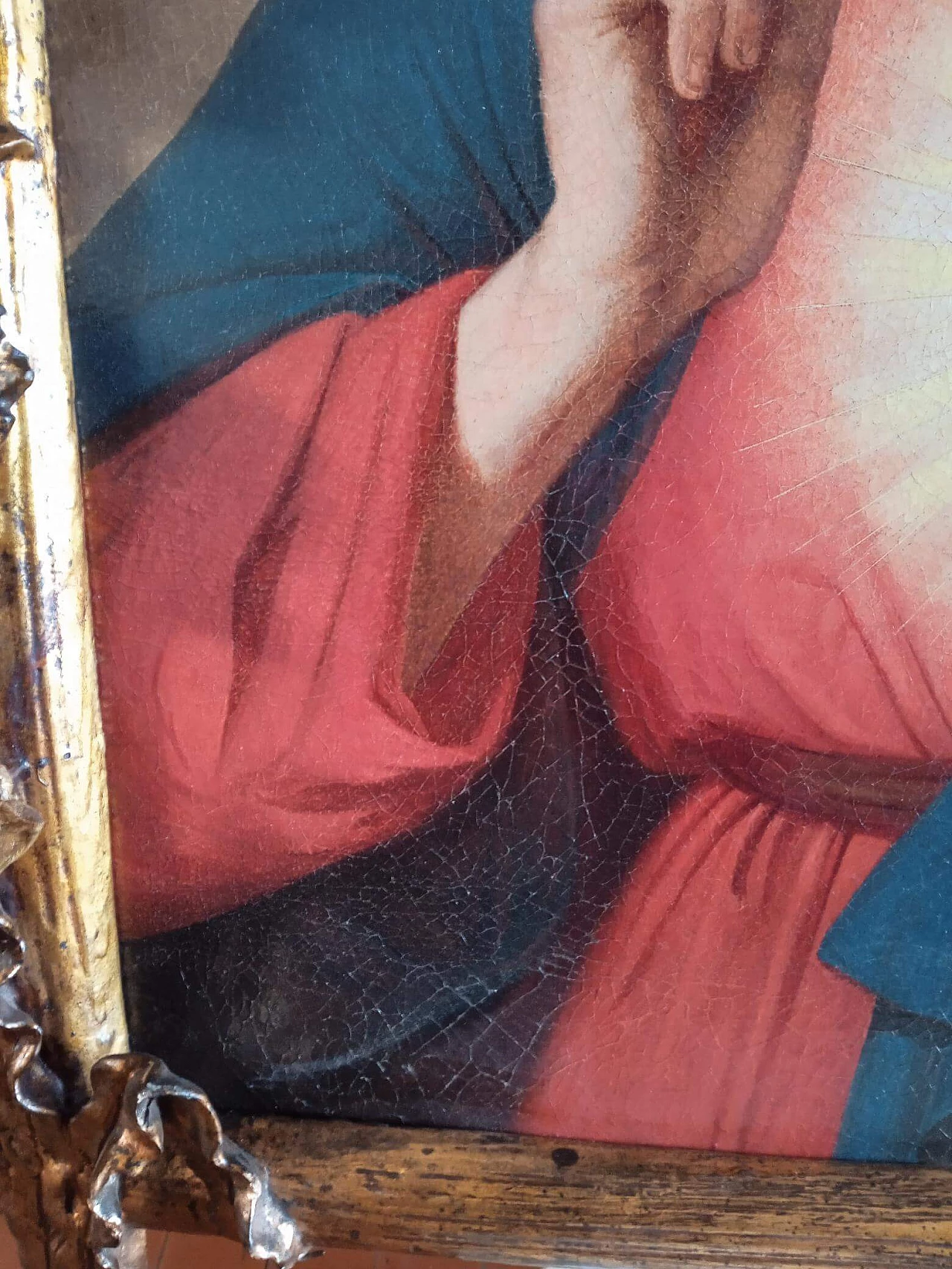 Ritratto di Cristo, dipinto a olio su tela attribuito a Sassoferrato, seconda metà del '600 4