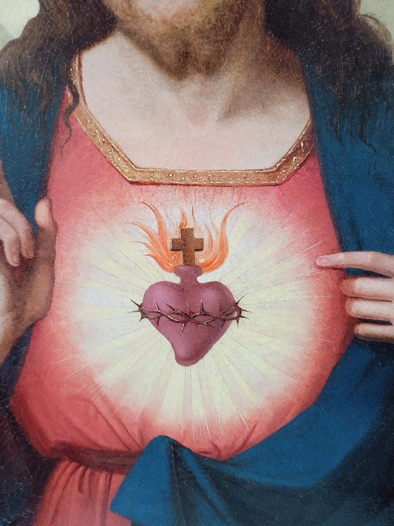 Ritratto di Cristo, dipinto a olio su tela attribuito a Sassoferrato, seconda metà del '600 5