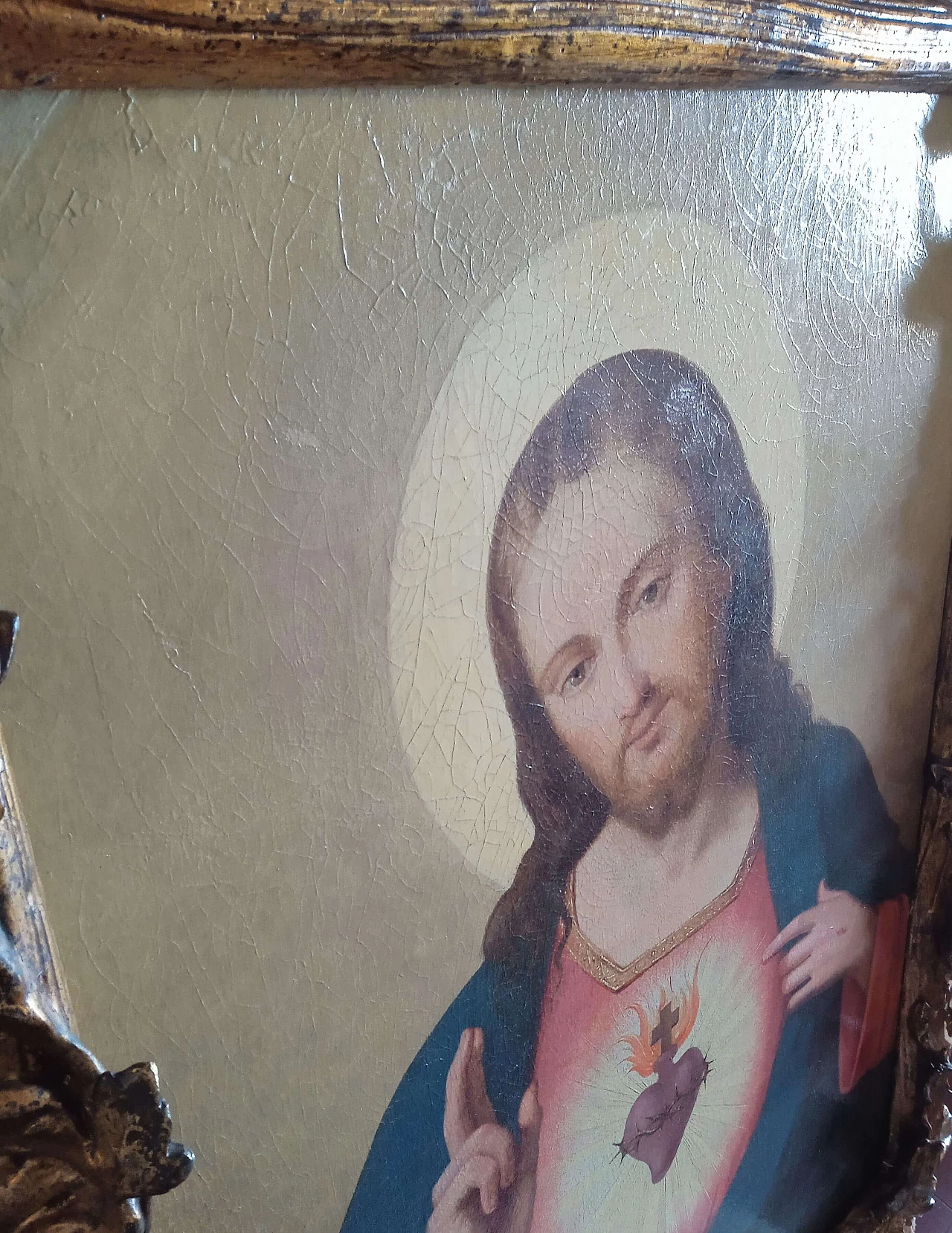 Ritratto di Cristo, dipinto a olio su tela attribuito a Sassoferrato, seconda metà del '600 7