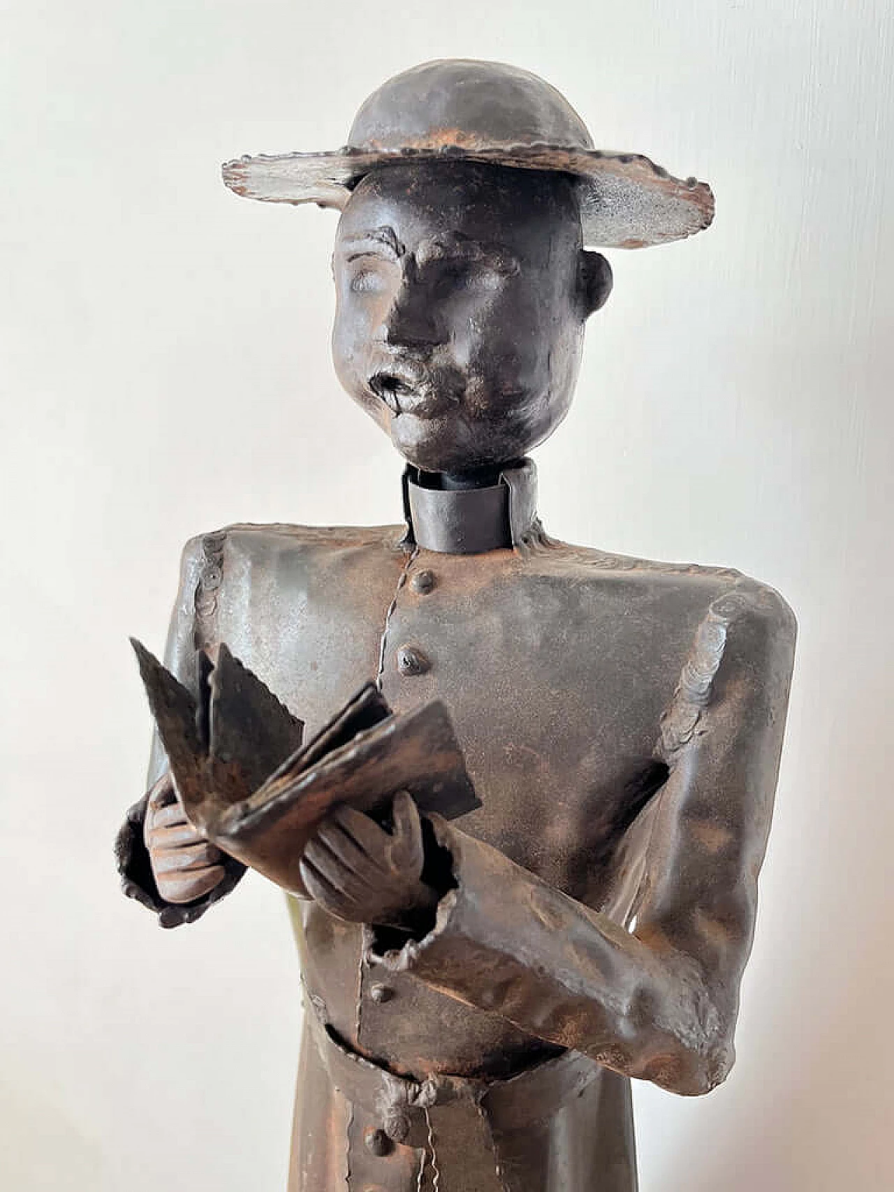 Giovanni Grittani, Bishop, wrought iron sculpture, 1970s 5