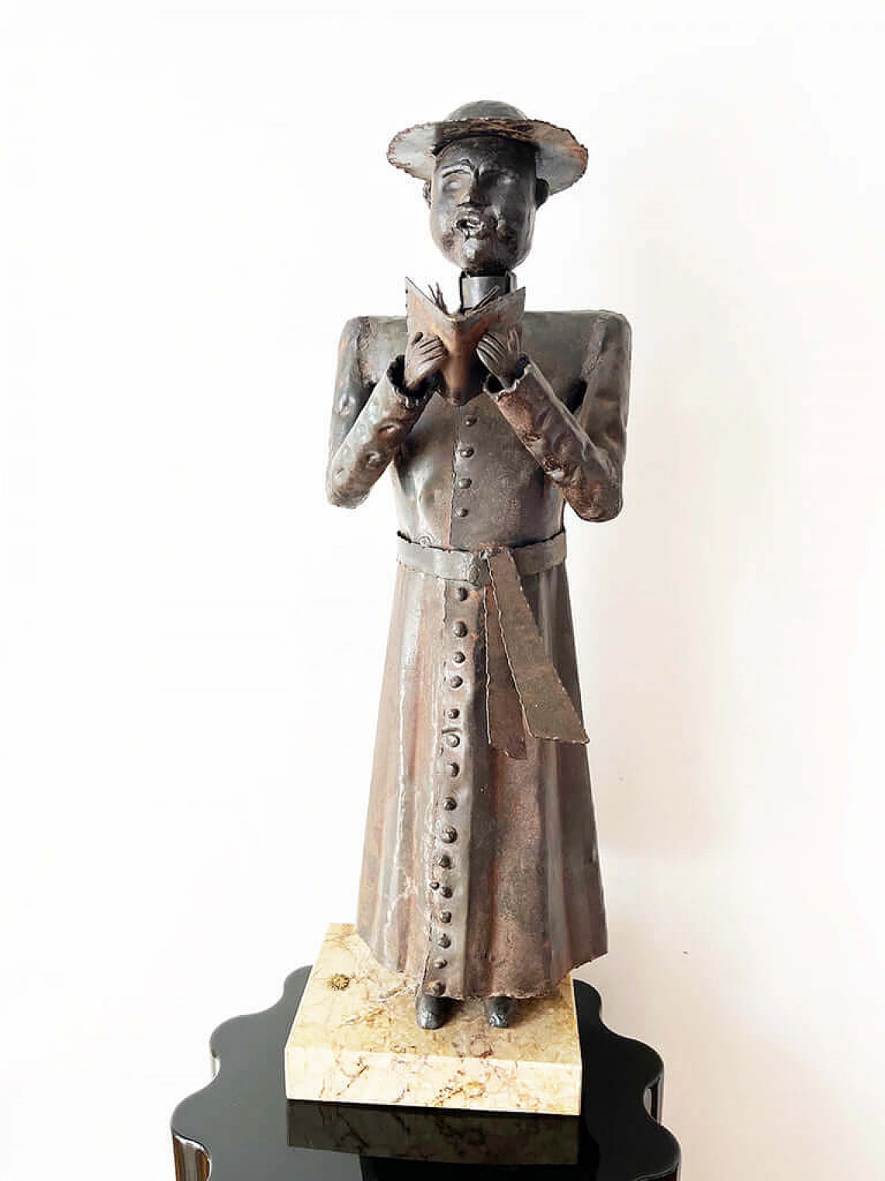 Giovanni Grittani, Bishop, wrought iron sculpture, 1970s 7