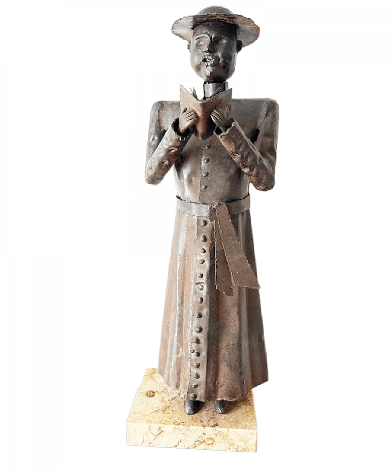 Giovanni Grittani, Bishop, wrought iron sculpture, 1970s 8