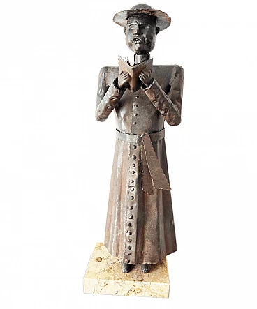 Giovanni Grittani, Bishop, wrought iron sculpture, 1970s