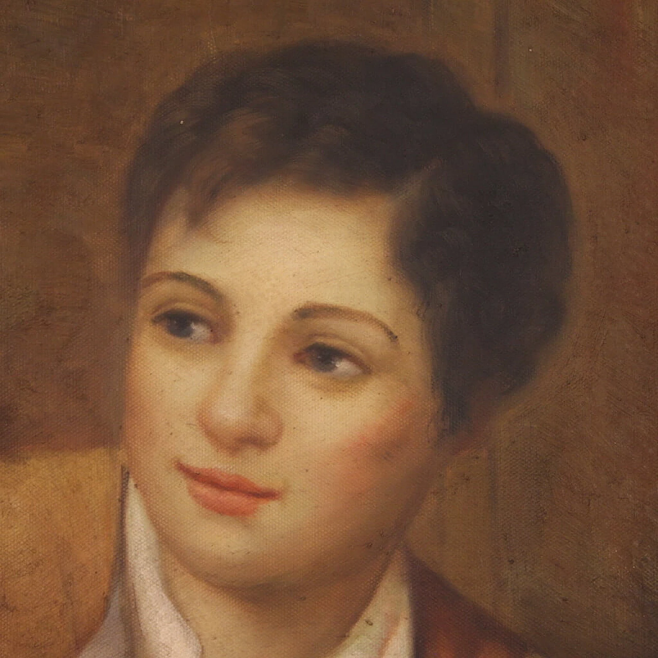 Innamorati alla fontana, acrilico su tela, anni '80 9