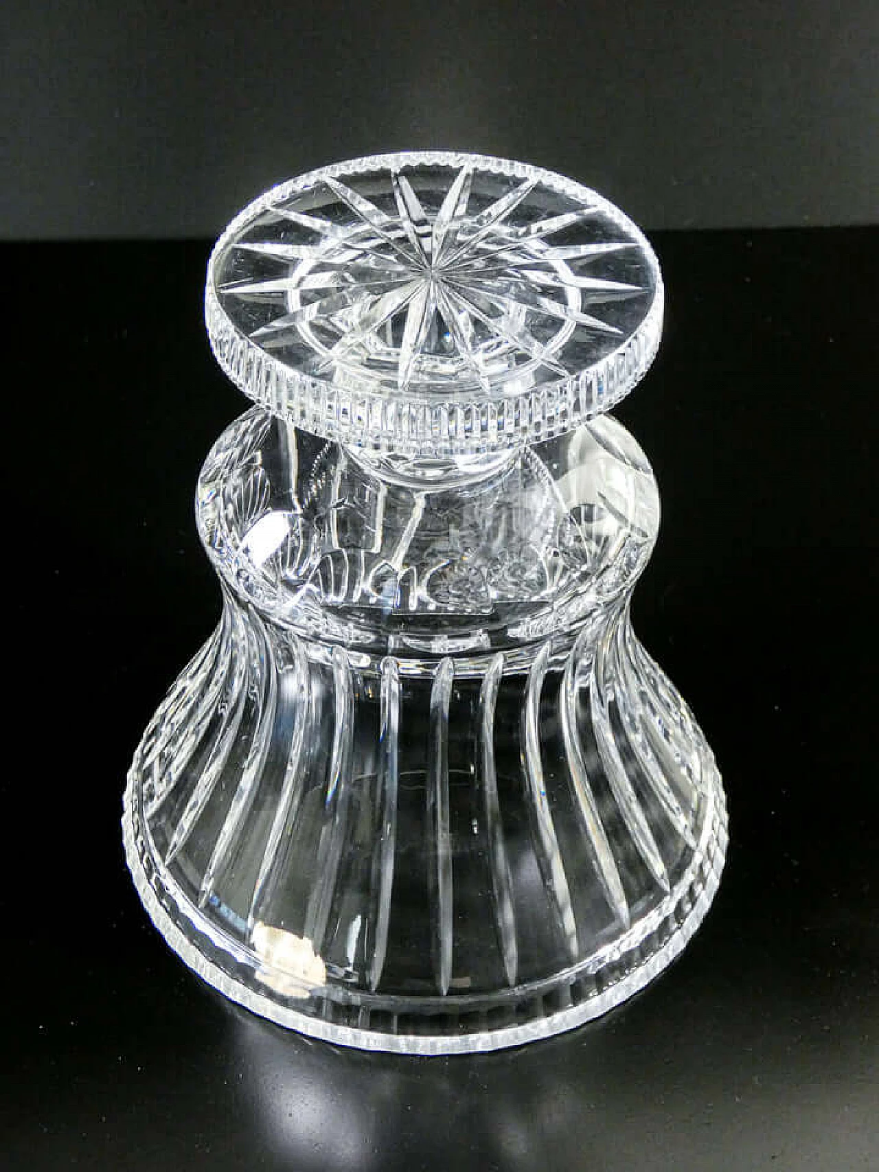 Vaso centrotavola in cristallo di Boemia 11