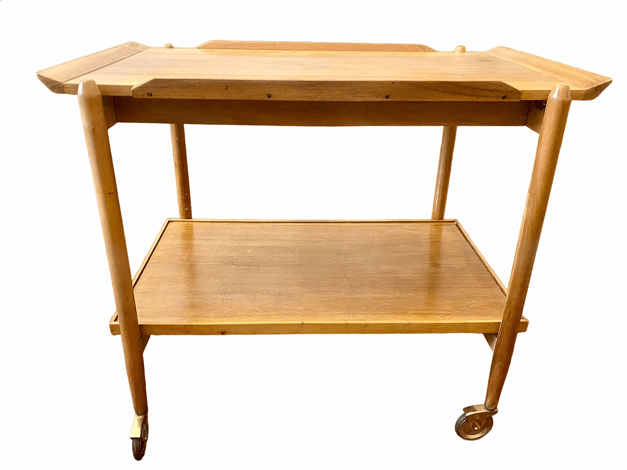 Teak serving cart by Peter Hvidt for Soborg Mobler, 1960s 7