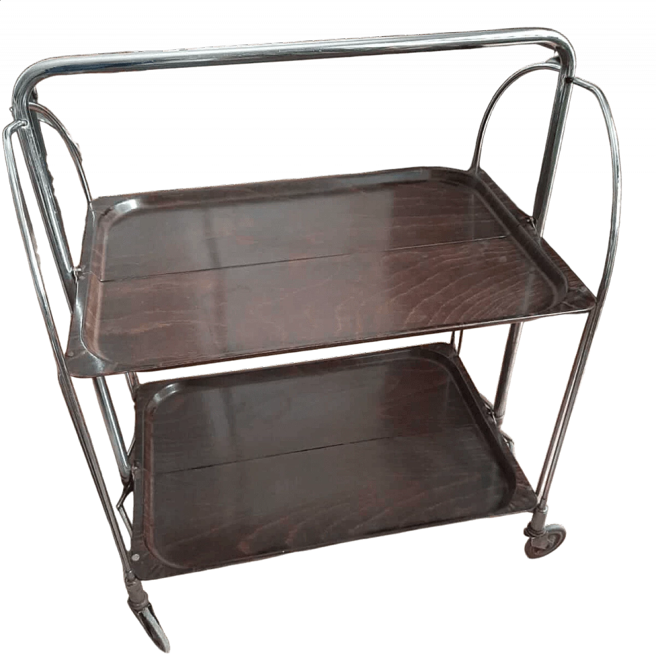 Carrello di servizio pieghevole di Bremshey, anni '50 8