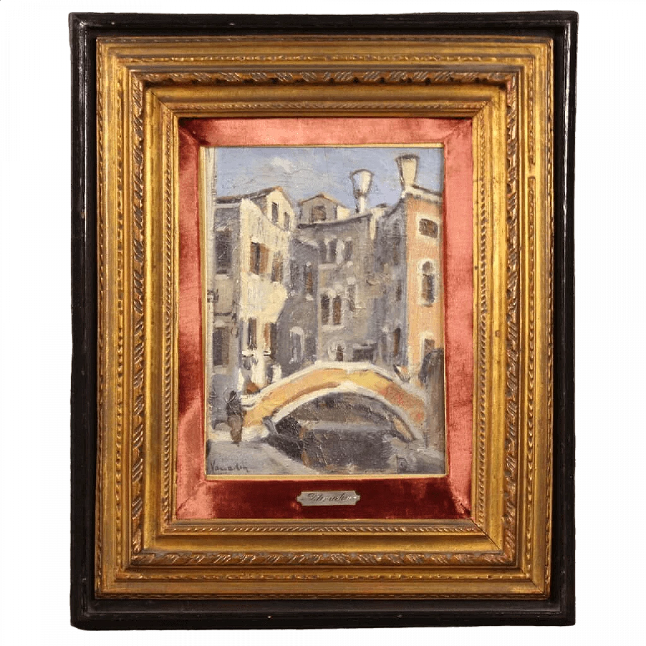 Carlo Goldoni's house in Venice, oil on panel, 1940s 16