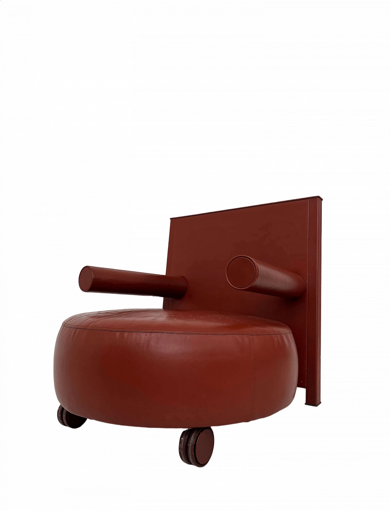 Baisity leather armchair by Antonio Citterio for B&B Italia, 1980s 12