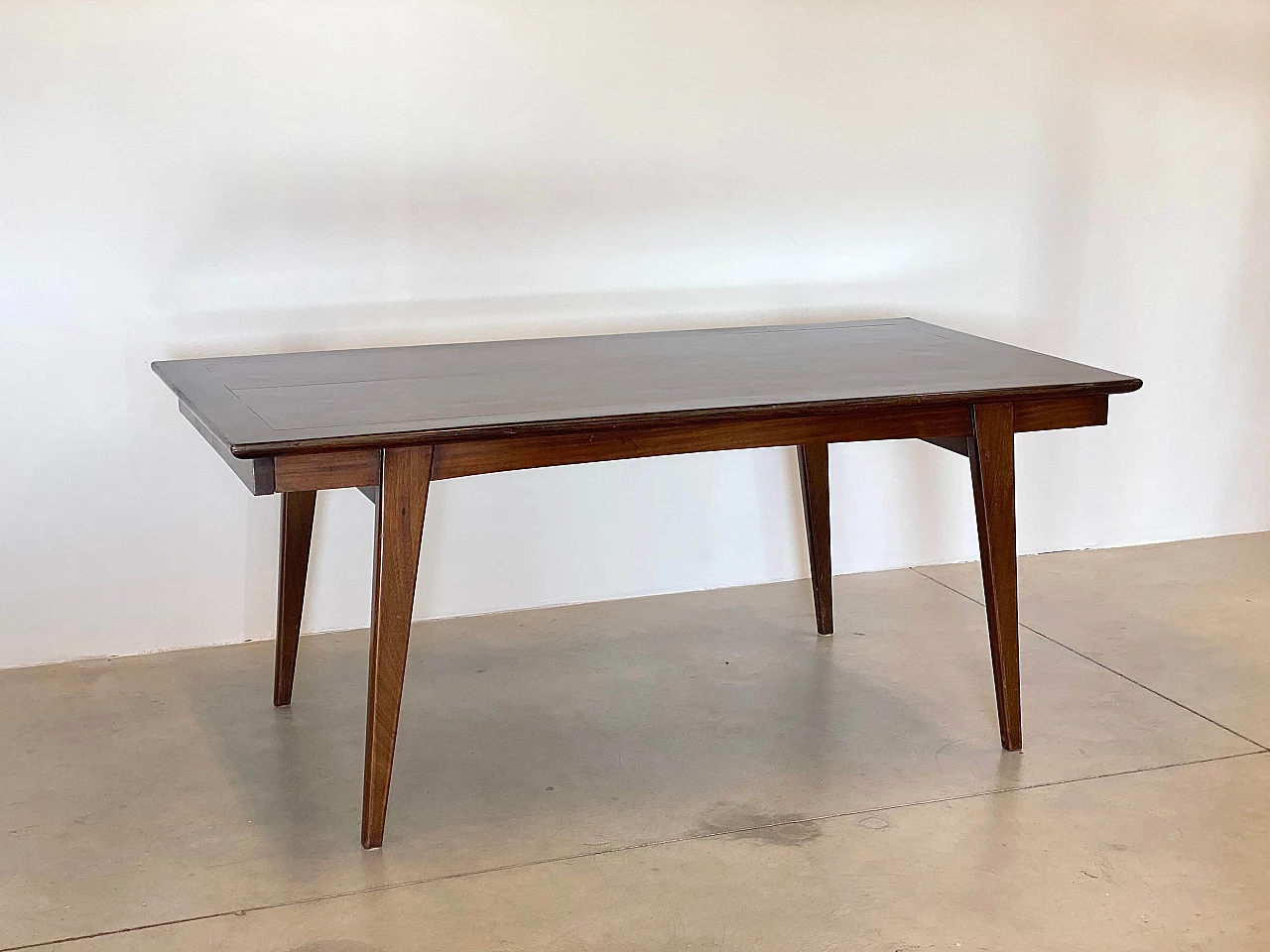 Mahogany extendable table, 1950s 15