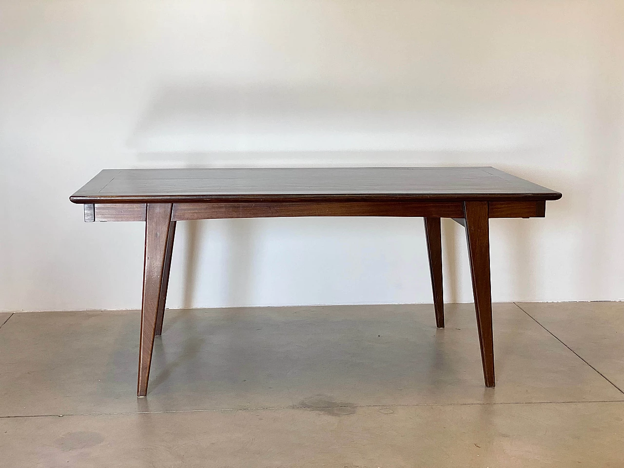 Mahogany extendable table, 1950s 16