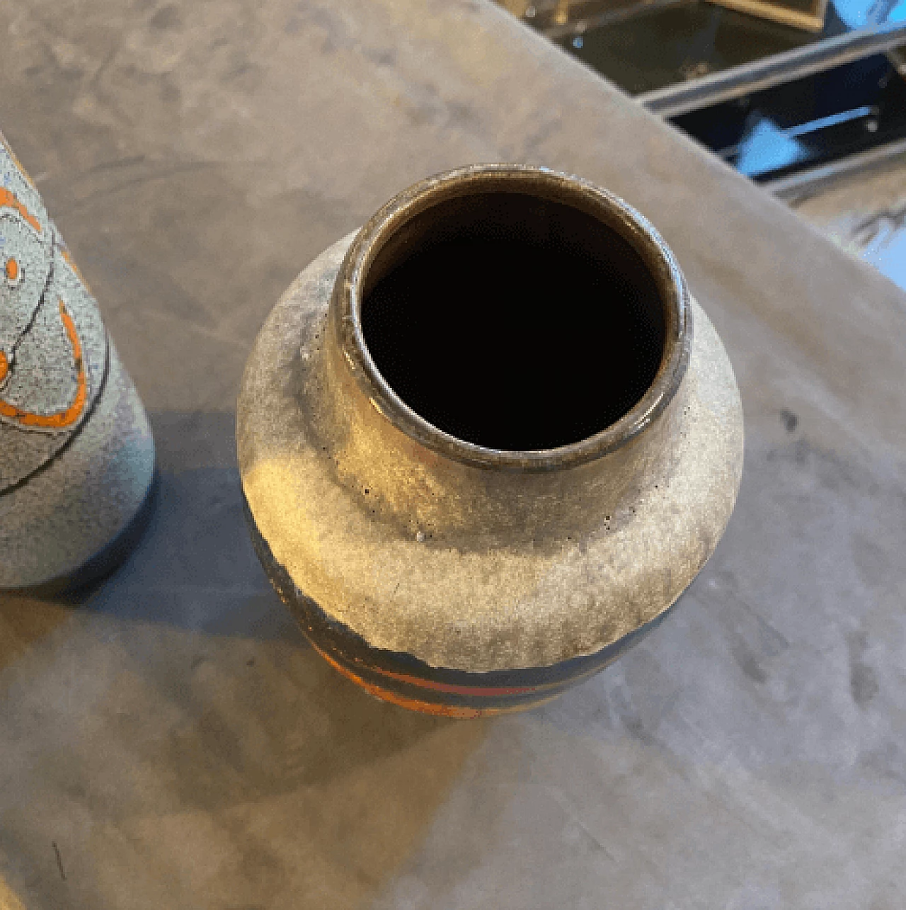Pair of Fat Lava ceramic vases by Scheurich, 1970s 5