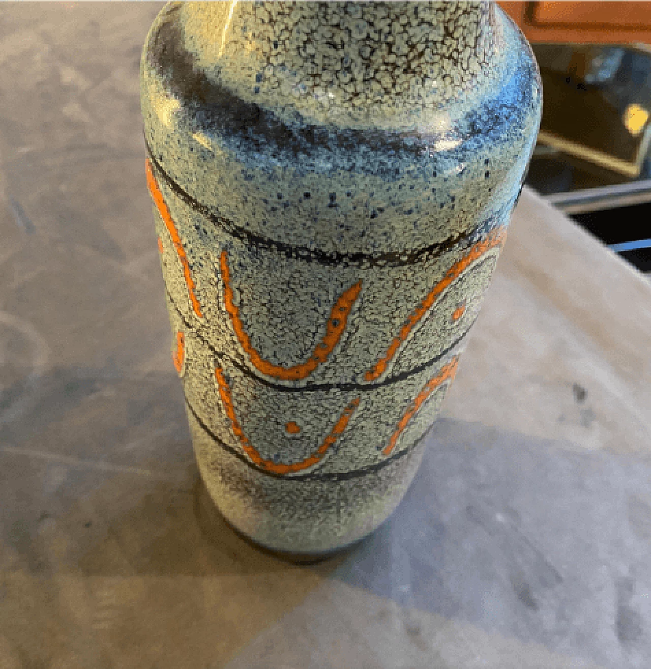 Pair of Fat Lava ceramic vases by Scheurich, 1970s 7