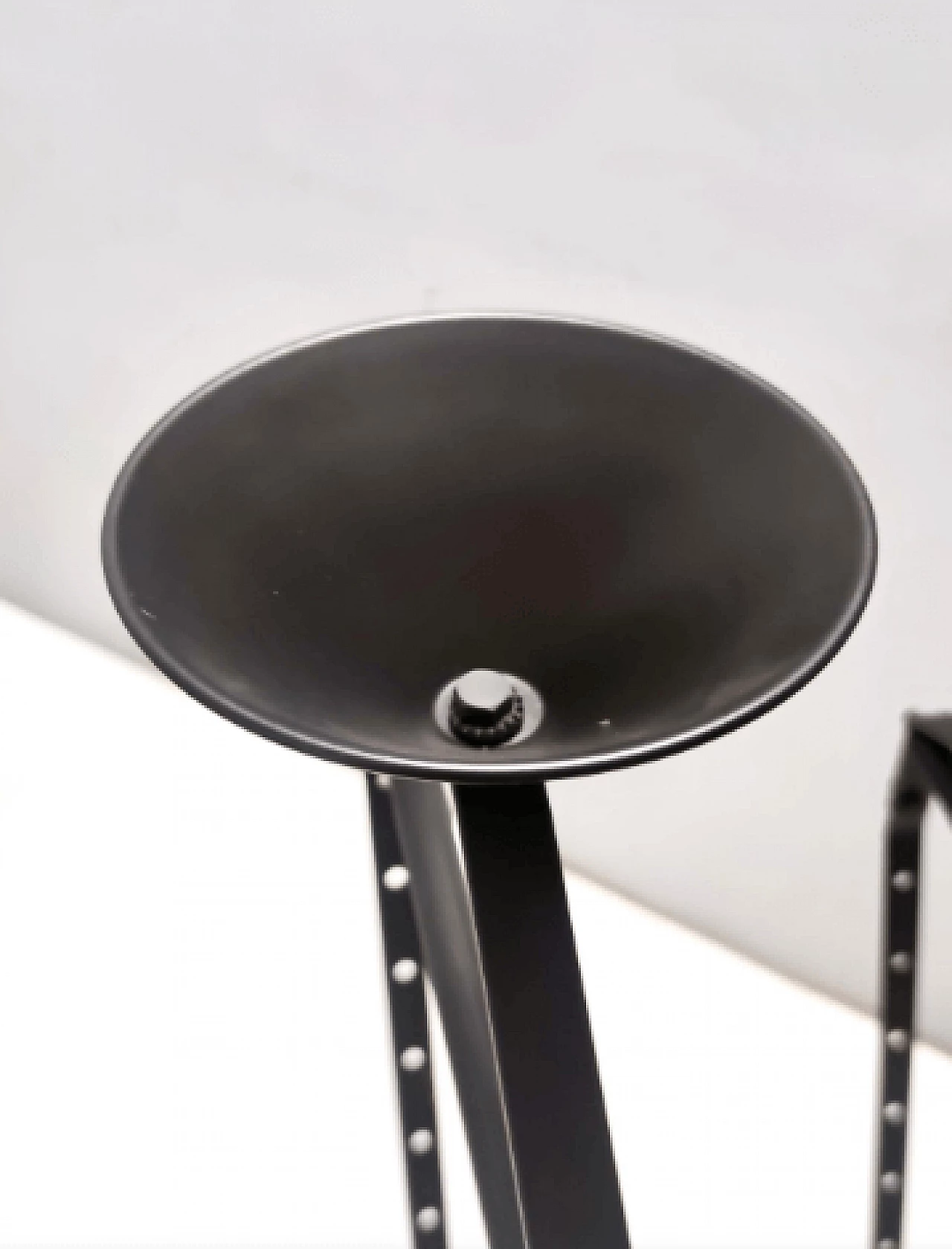 Black painted metal, plastic and rubber valet stand, 1980s 10