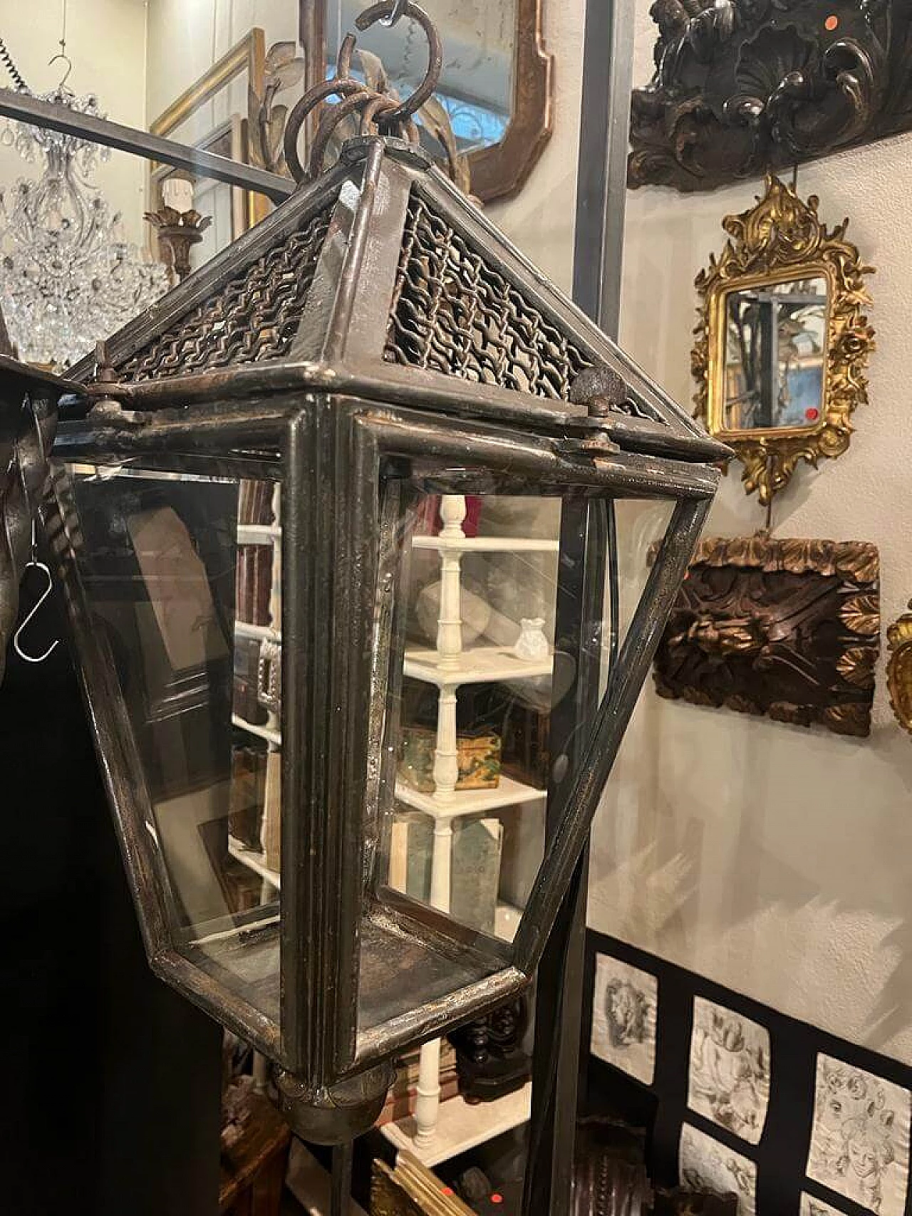 Iron hanging lantern 2