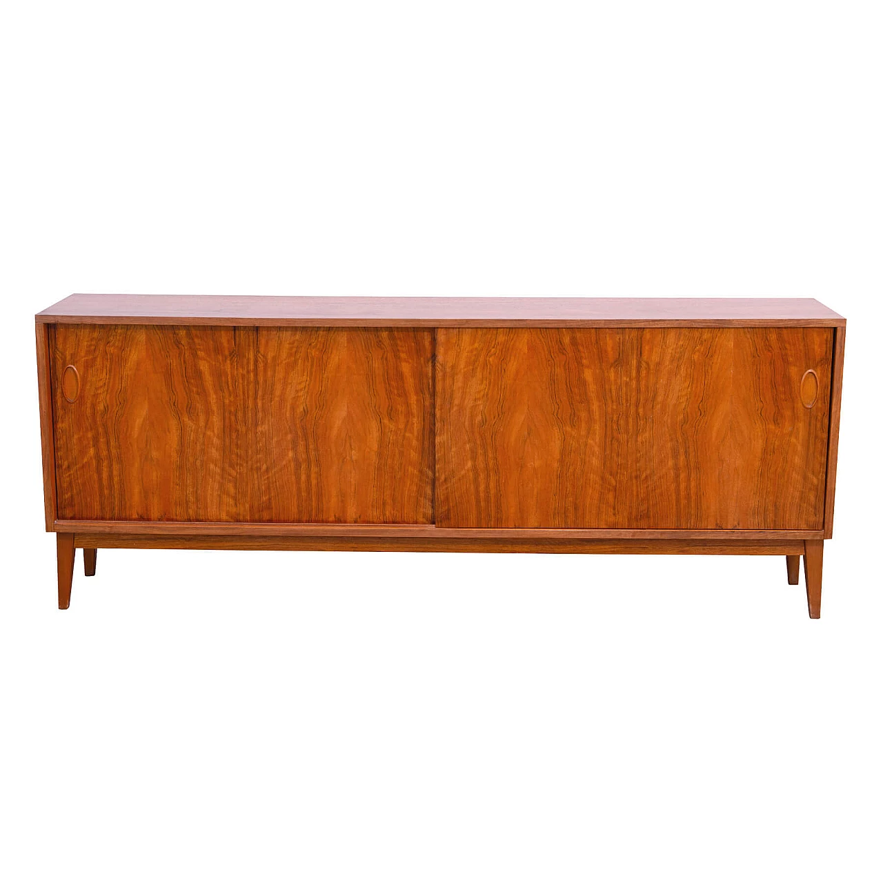 Walnut sideboard by Sedláček and Vyčítal for Dřevotvar, 1960s 1