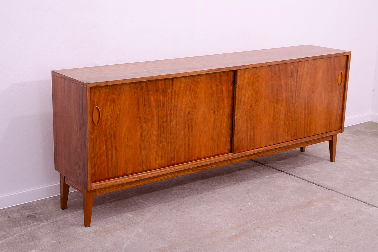 Walnut sideboard by Sedláček and Vyčítal for Dřevotvar, 1960s 3