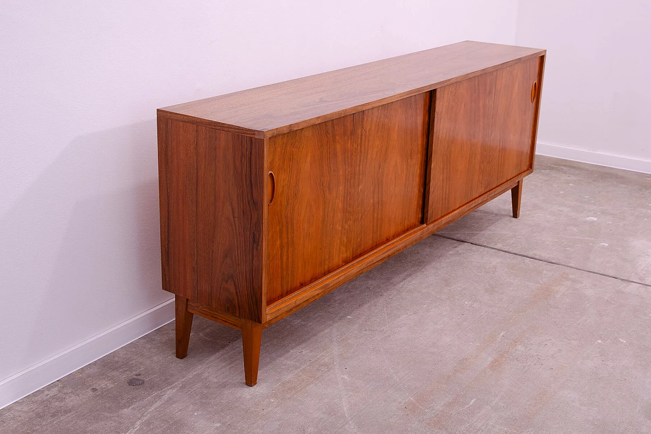 Walnut sideboard by Sedláček and Vyčítal for Dřevotvar, 1960s 4