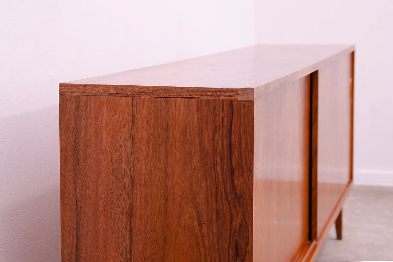 Walnut sideboard by Sedláček and Vyčítal for Dřevotvar, 1960s 5