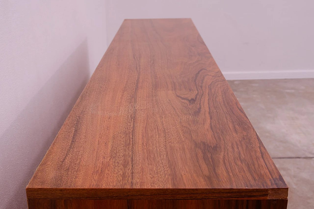 Walnut sideboard by Sedláček and Vyčítal for Dřevotvar, 1960s 7
