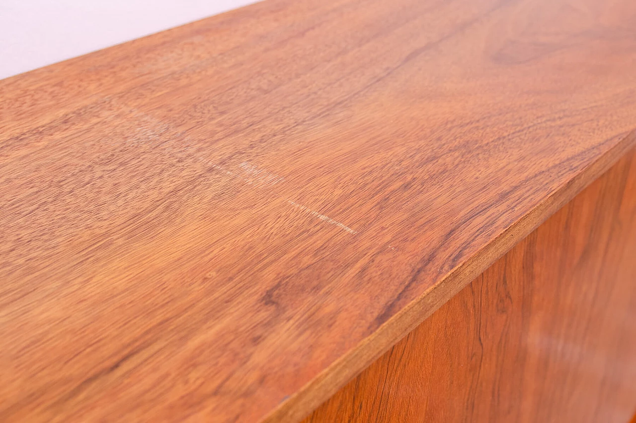 Walnut sideboard by Sedláček and Vyčítal for Dřevotvar, 1960s 10