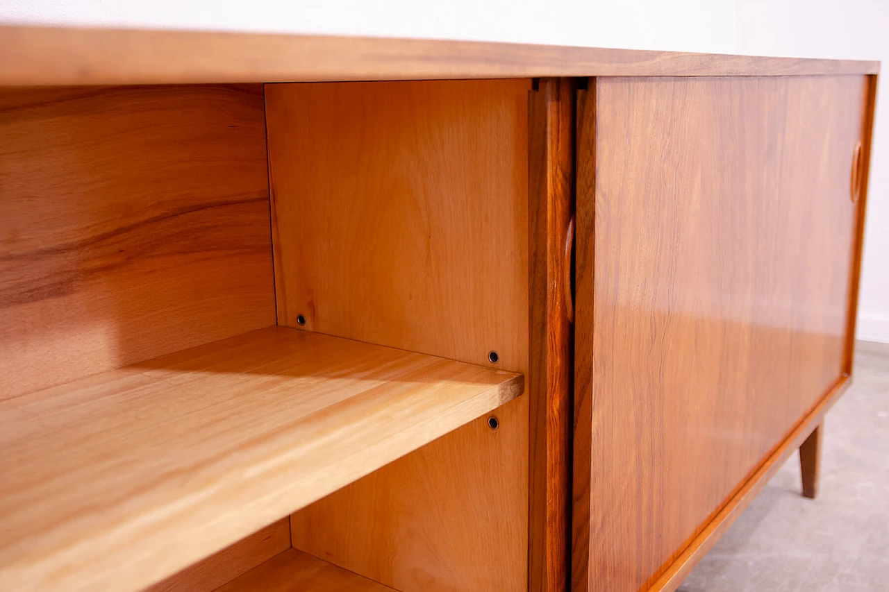 Walnut sideboard by Sedláček and Vyčítal for Dřevotvar, 1960s 15
